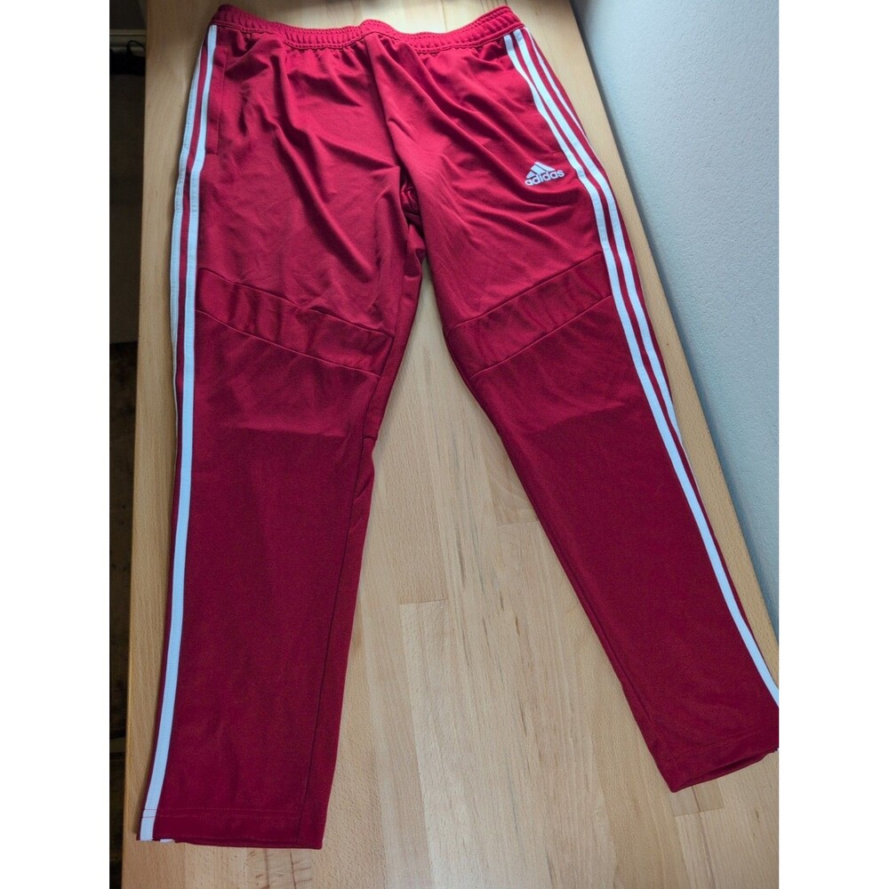 Adidas Trio19 Men's Track Pants Red White Size XL NWT